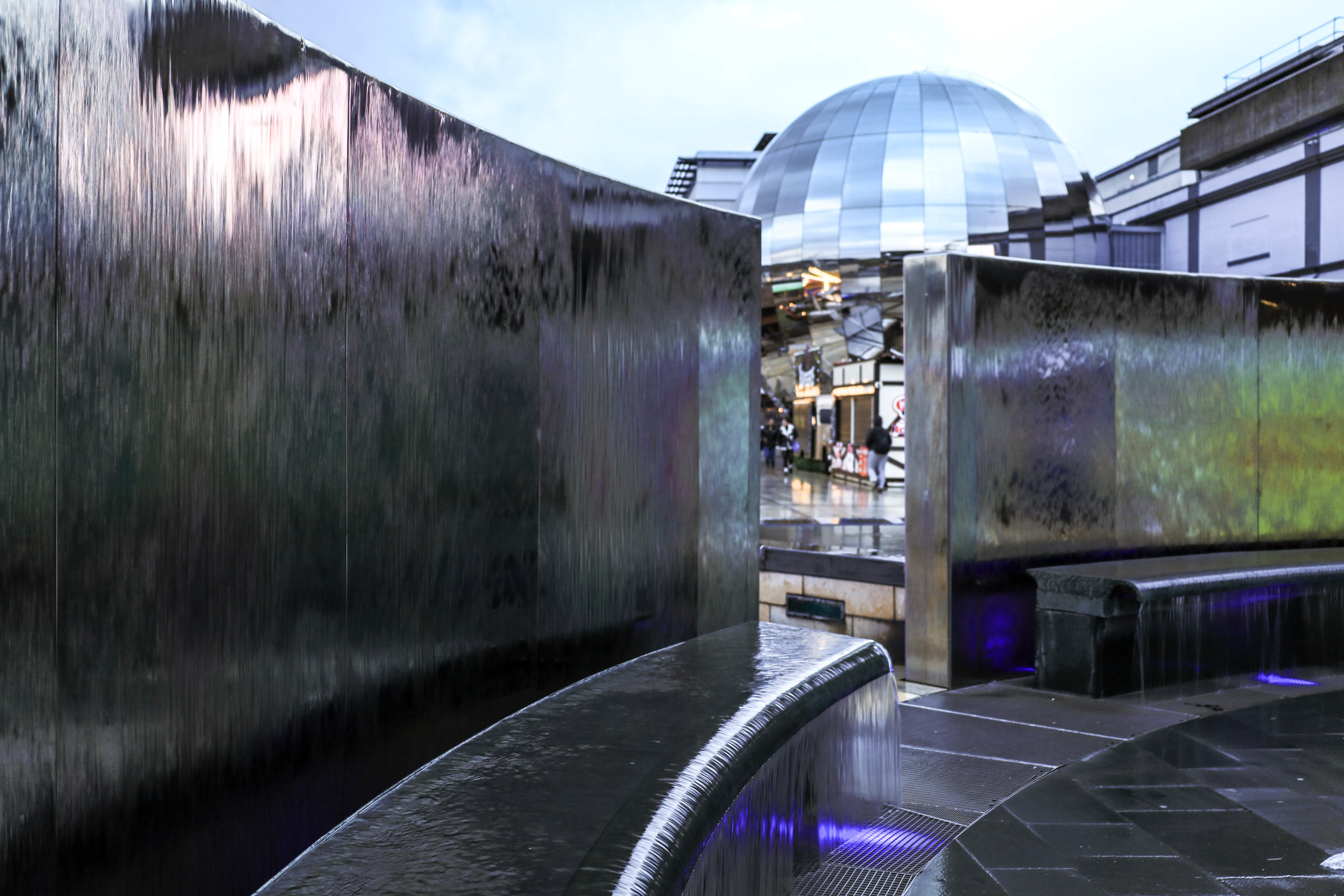 Millennium Square planetarium and water features